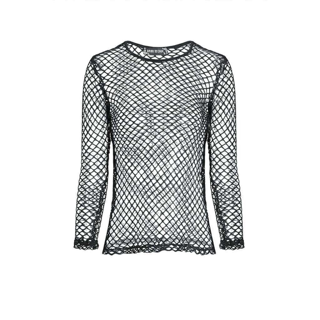 Fishnet Mesh Fitted Top
