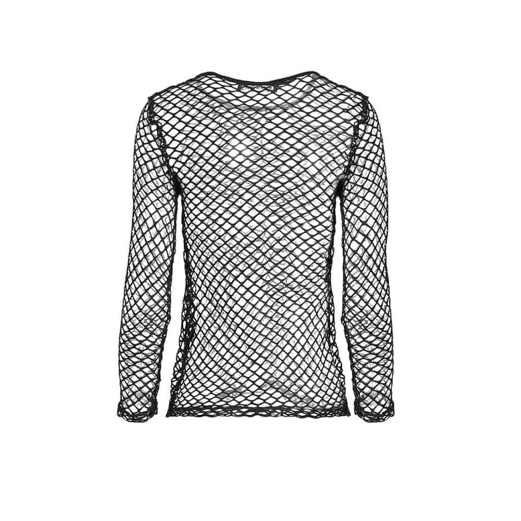Fishnet Mesh Fitted Top