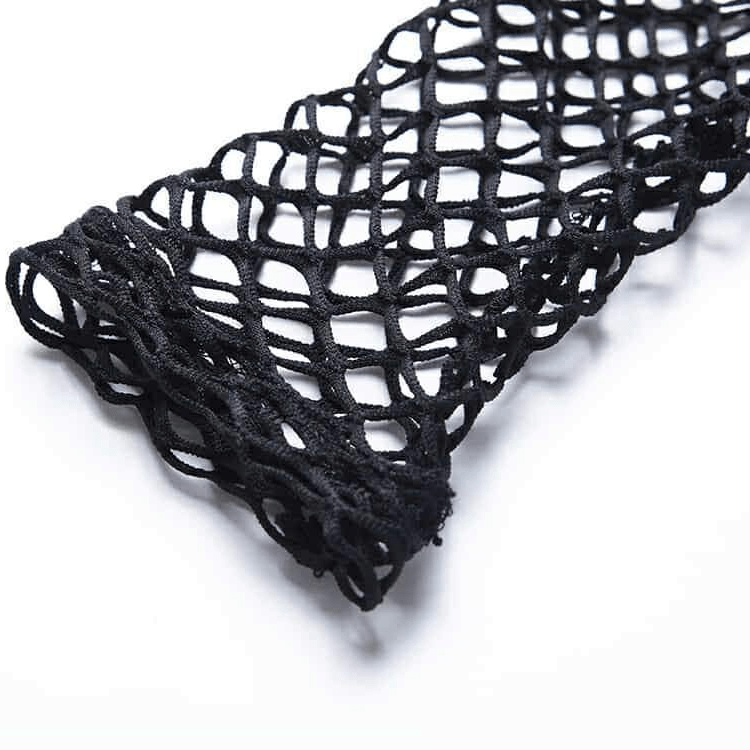 Fishnet Mesh Fitted Top