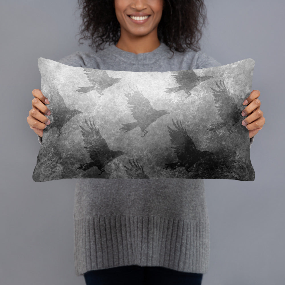 Raven Shadow Pillow