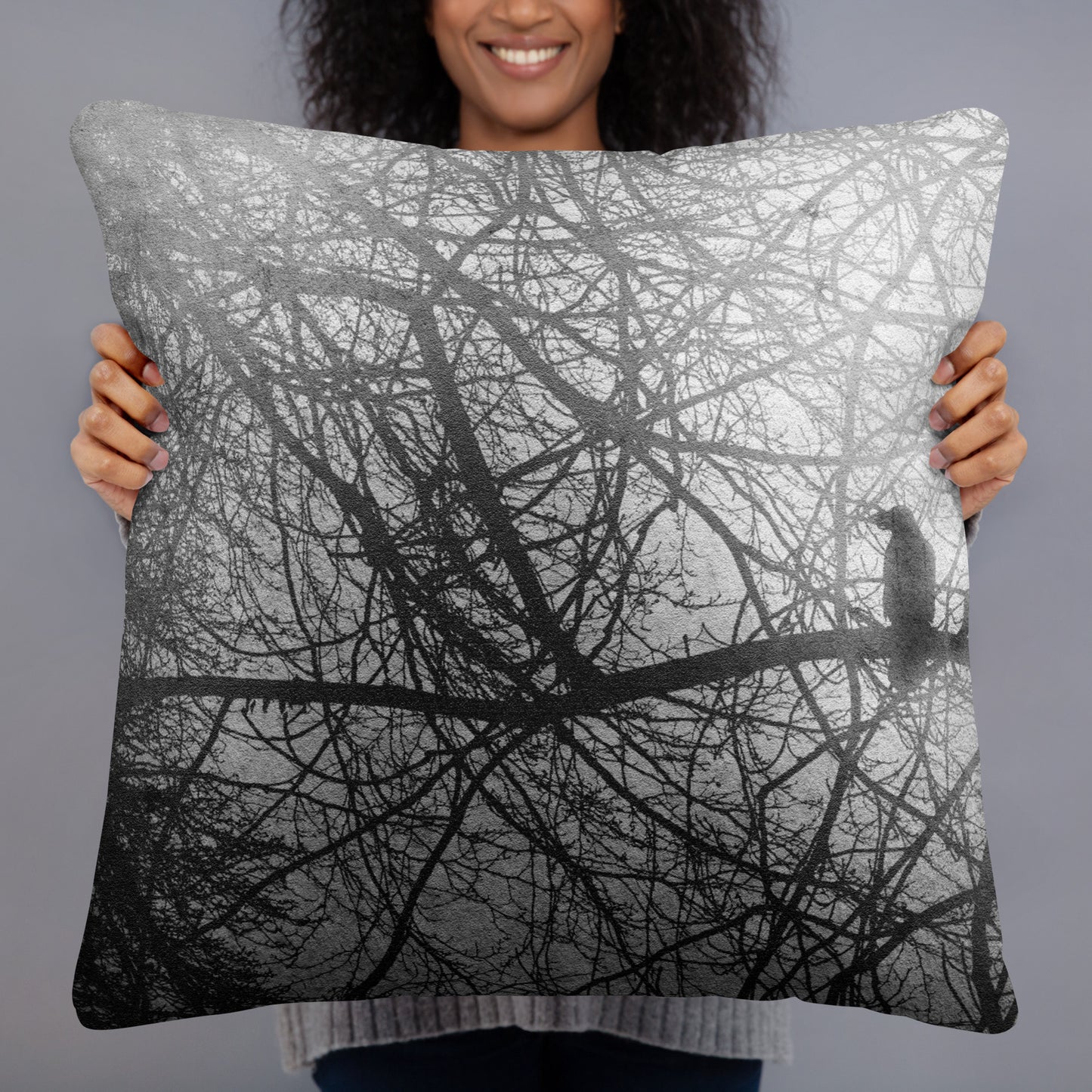 Skeletal Branches Pillow