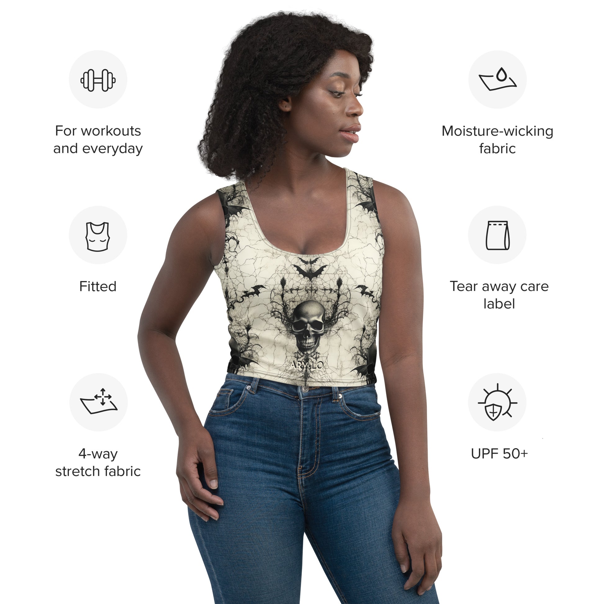 Whispers of Darkness Crop Top