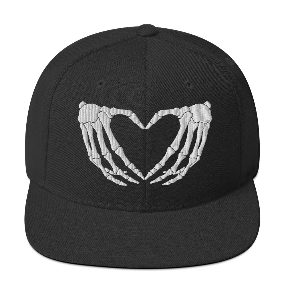 Twisted Love Snapback Hat - Edgy Romance