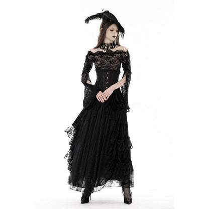 Gothic Off Shoulder Lace Top