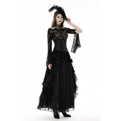 Gothic Off Shoulder Lace Top