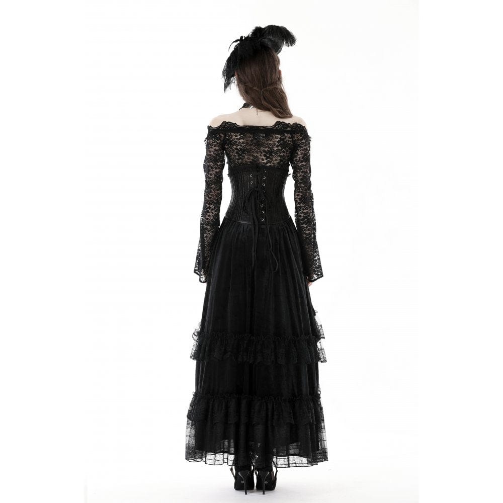 Gothic Off Shoulder Lace Top