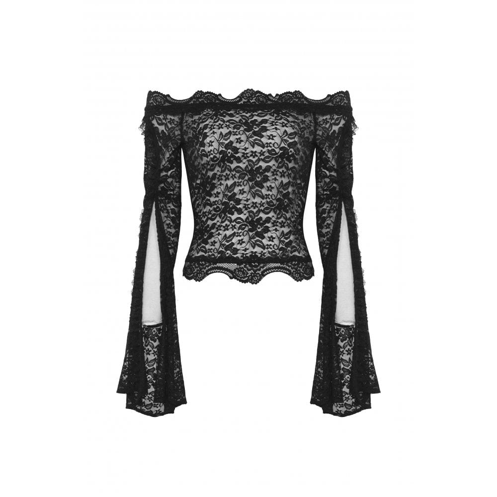 Gothic Off Shoulder Lace Top