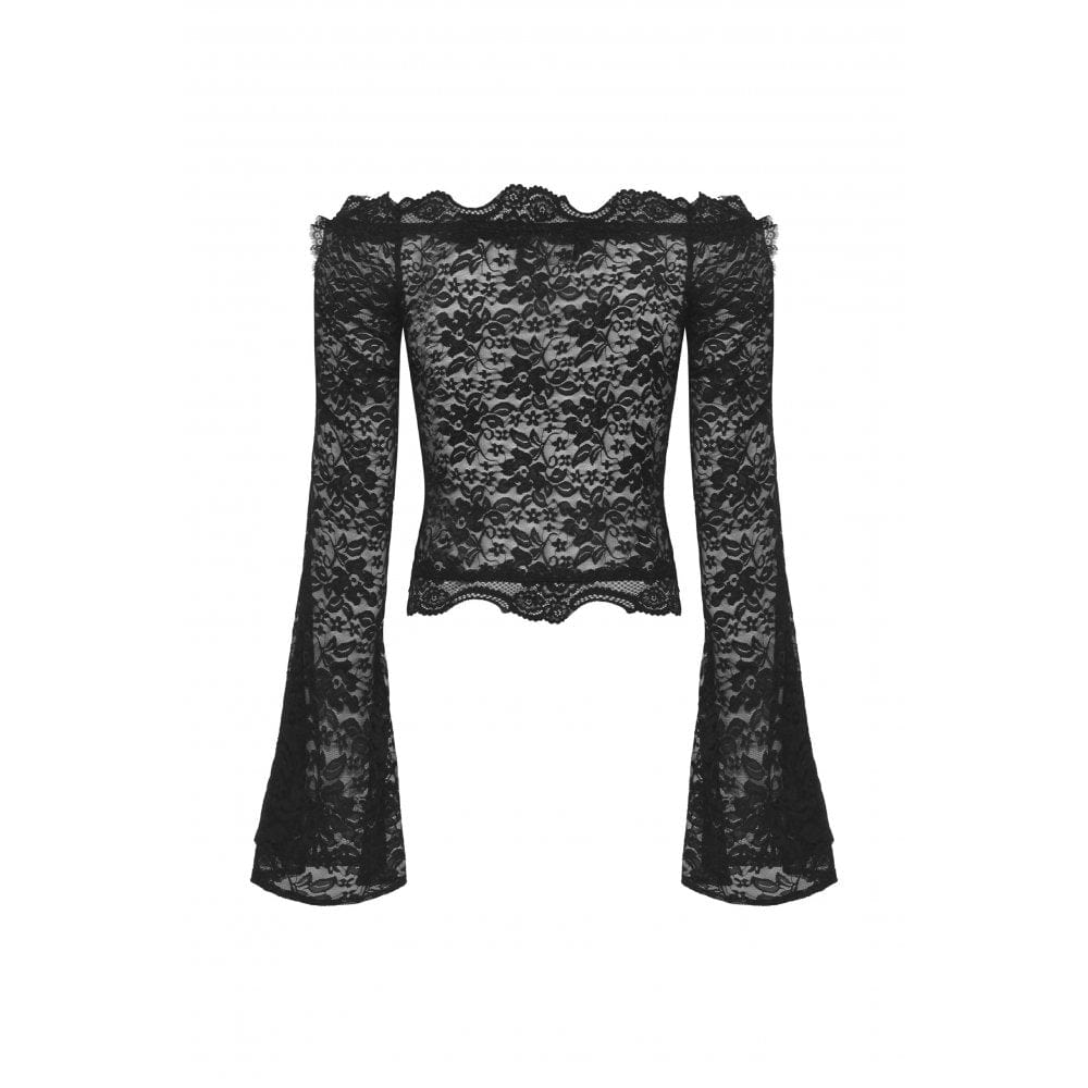 Gothic Off Shoulder Lace Top