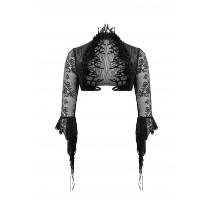 Gothic Thorn Ruffled Lace Cape