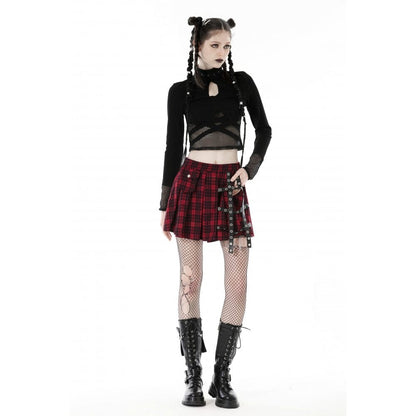 Abyss Mesh Splice Crop Top