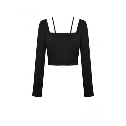 Amara Heart Zipper Crop Top