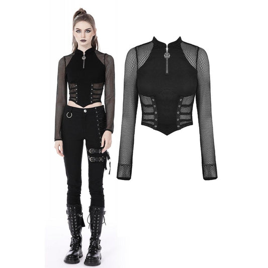 Charna Eyelets Crop Top