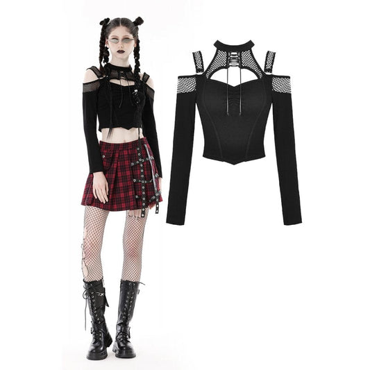 Nymera Mesh Splice Crop Top