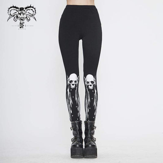 Gothic Punk Skull Leggings