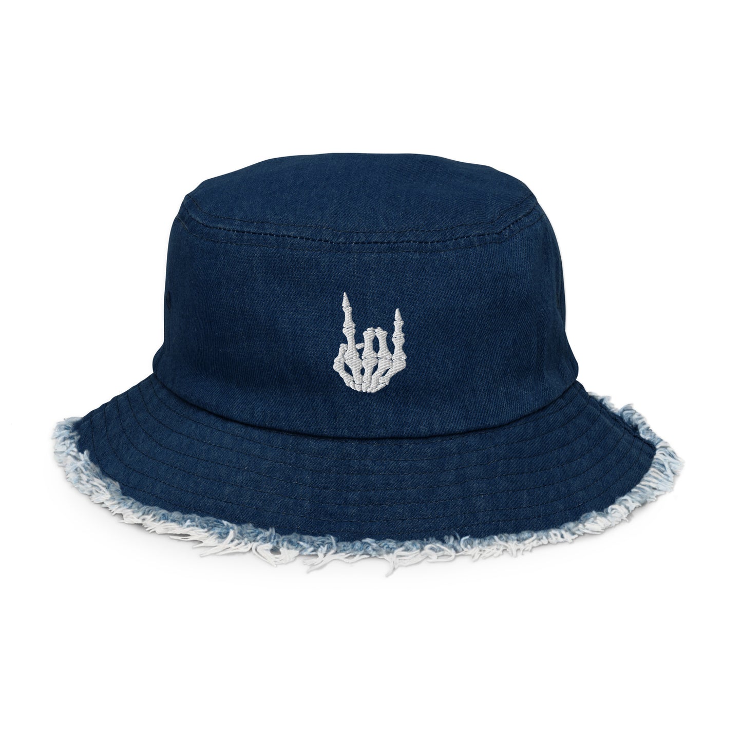 Rock On! Devil Horns Denim Bucket Hat