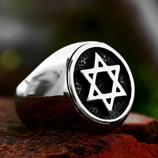 Punk Hollowed Star Ring