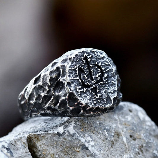 Punk Irregular Imitation Stone Ring