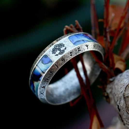 Punk Life Tree Letter Ring