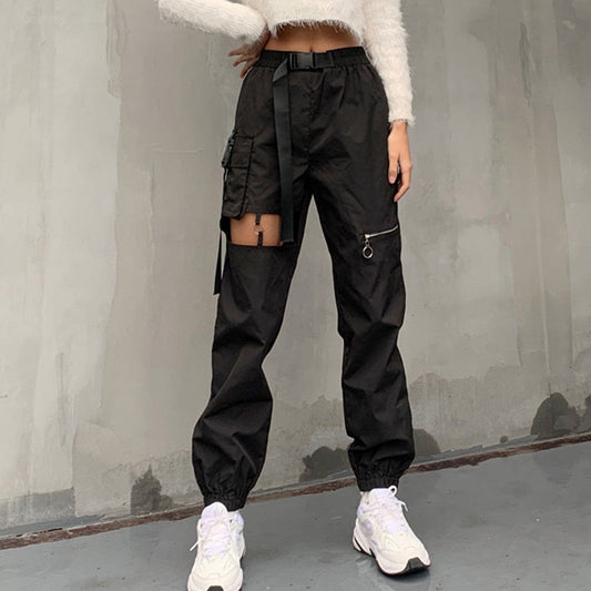 Punk Ripped Cargo Pants