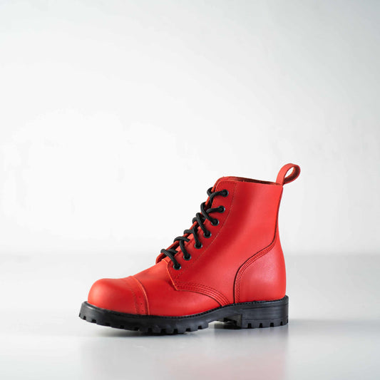 517 aka Aviator Boots - Red