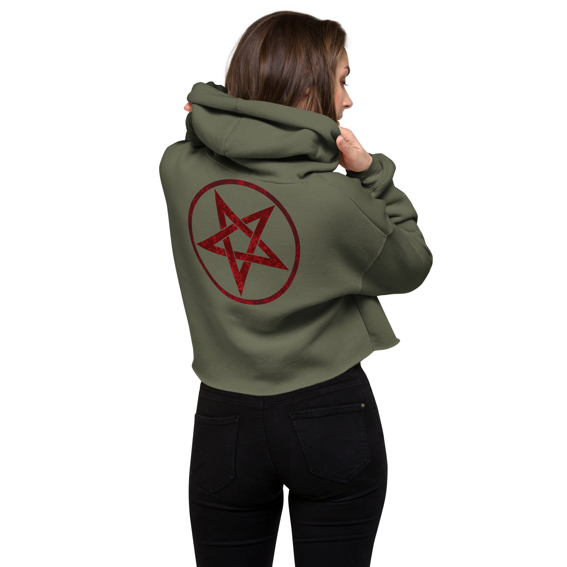 Pentagram Crop Hoodie