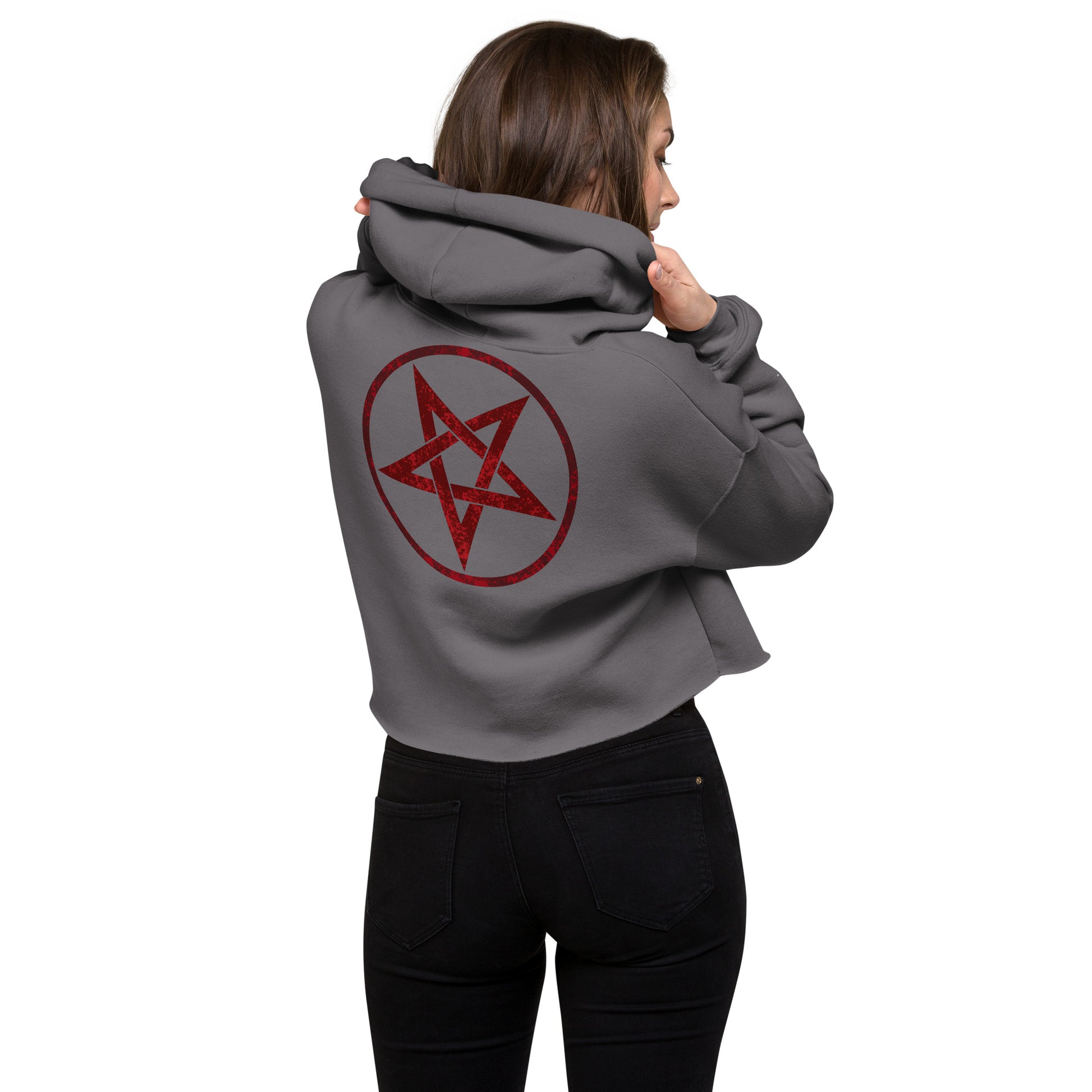 Pentagram Crop Hoodie