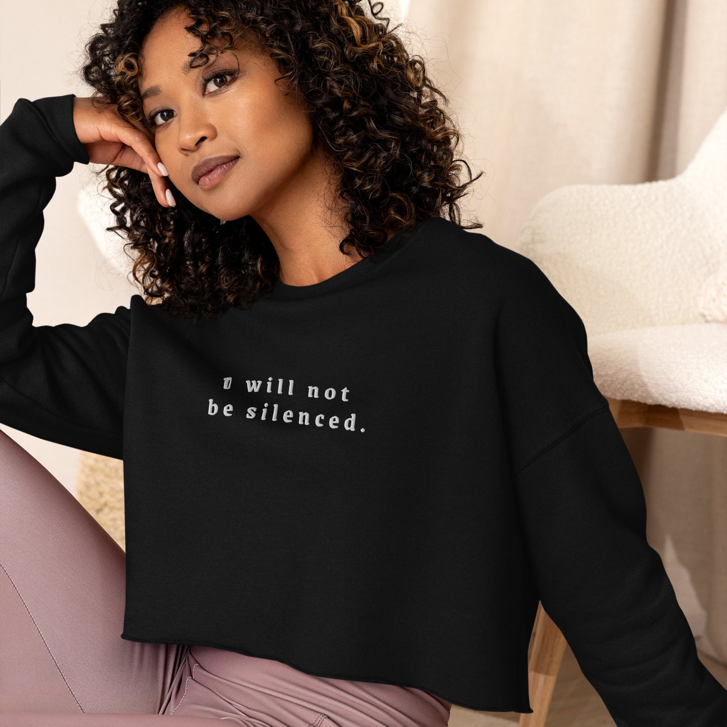 I Will Not Crop Sweatshirt