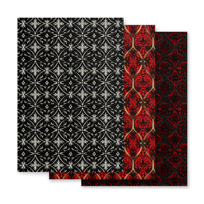 Midnight Fleur Velvet Wrapping Paper